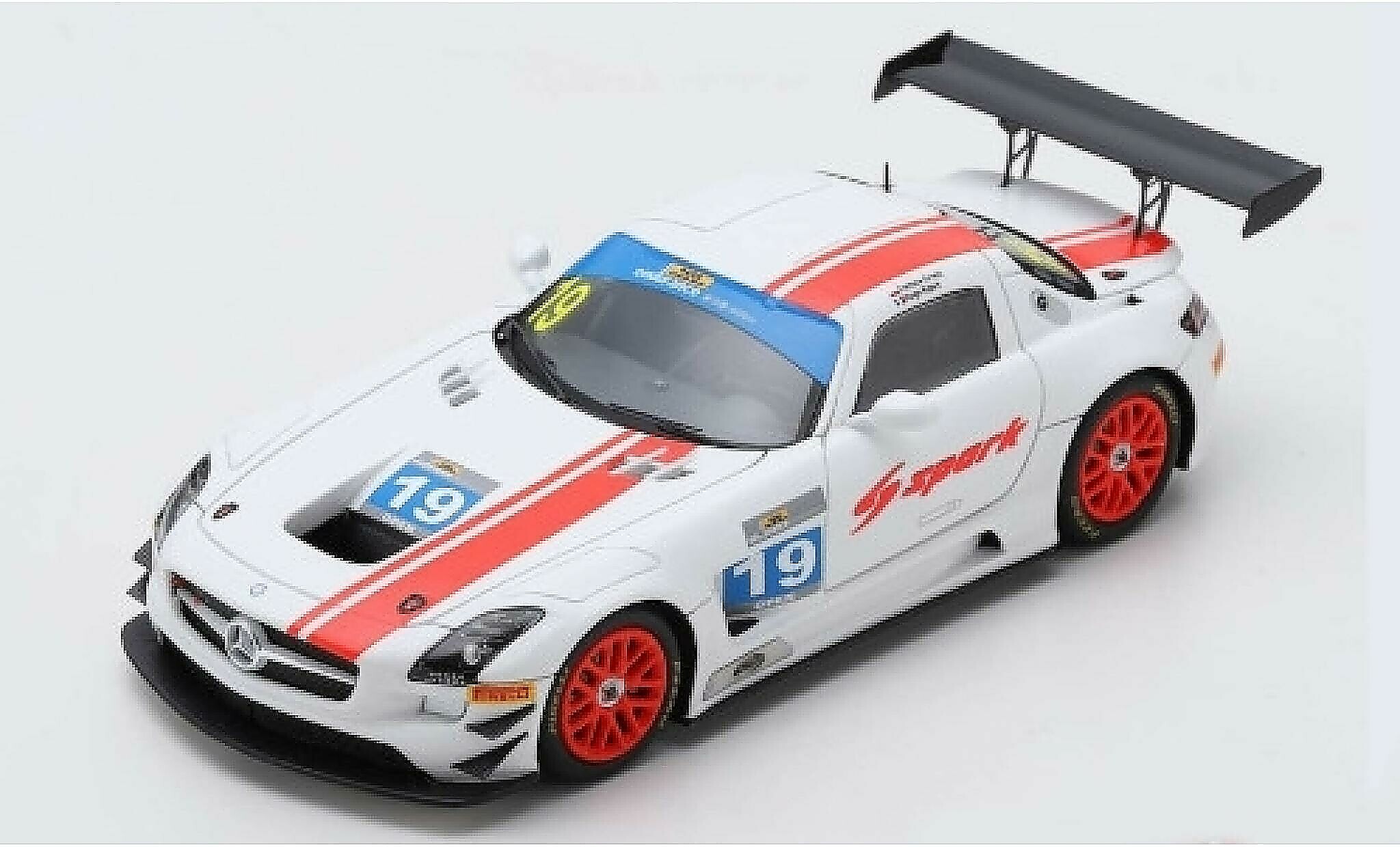 thumbnail interactive-video image 1 of Mercedes-Benz 1:43 Scale Model Car – SLS AMG GT3 '45 Years AMG' – B66960555 1 of 6