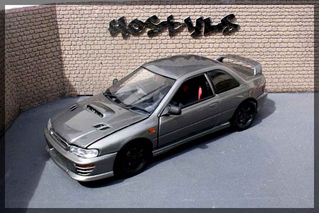Subaru Impreza WRX Type R 1/18 Autoart WRX Type R gt turbo sti grise carbone