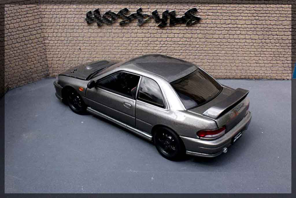 Subaru Impreza WRX Type R 1/18 Autoart WRX Type R gt turbo sti grise carbone