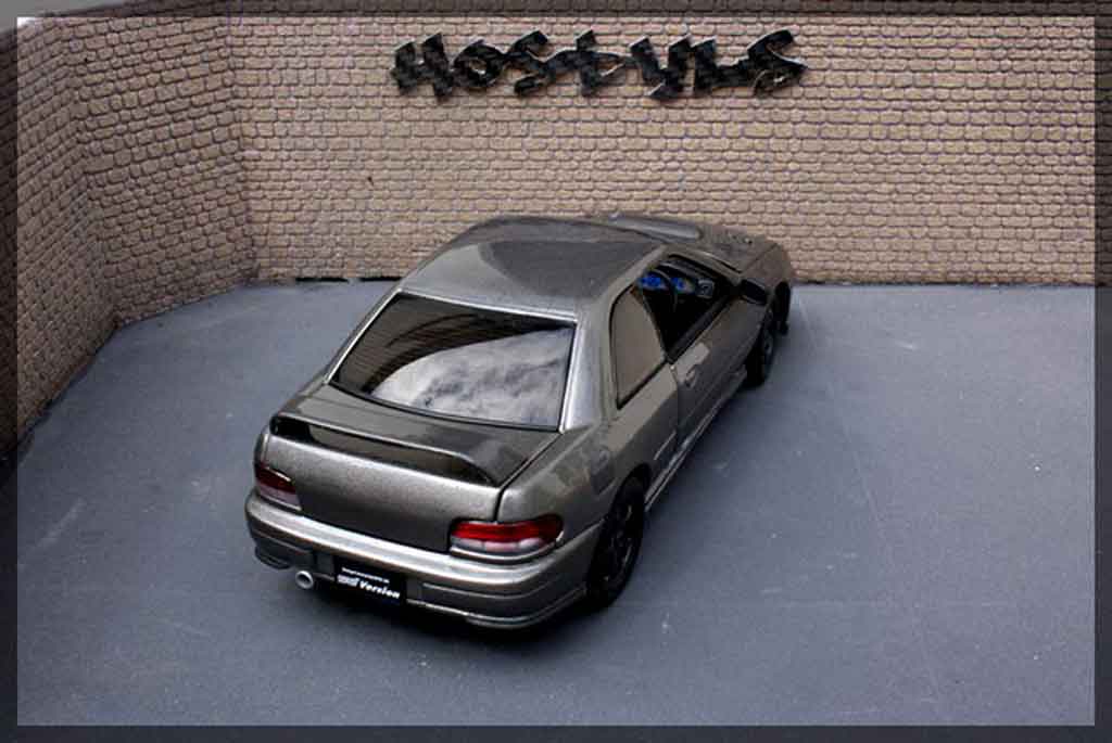 Subaru Impreza WRX Type R 1/18 Autoart WRX Type R gt turbo sti grise carbone
