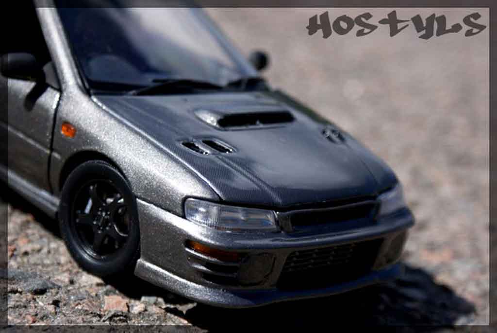 Subaru Impreza WRX Type R 1/18 Autoart WRX Type R gt turbo sti grise carbone