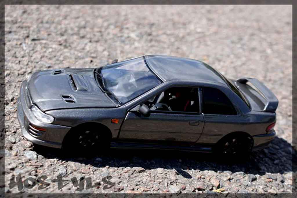 Subaru Impreza WRX Type R 1/18 Autoart WRX Type R gt turbo sti grise carbone