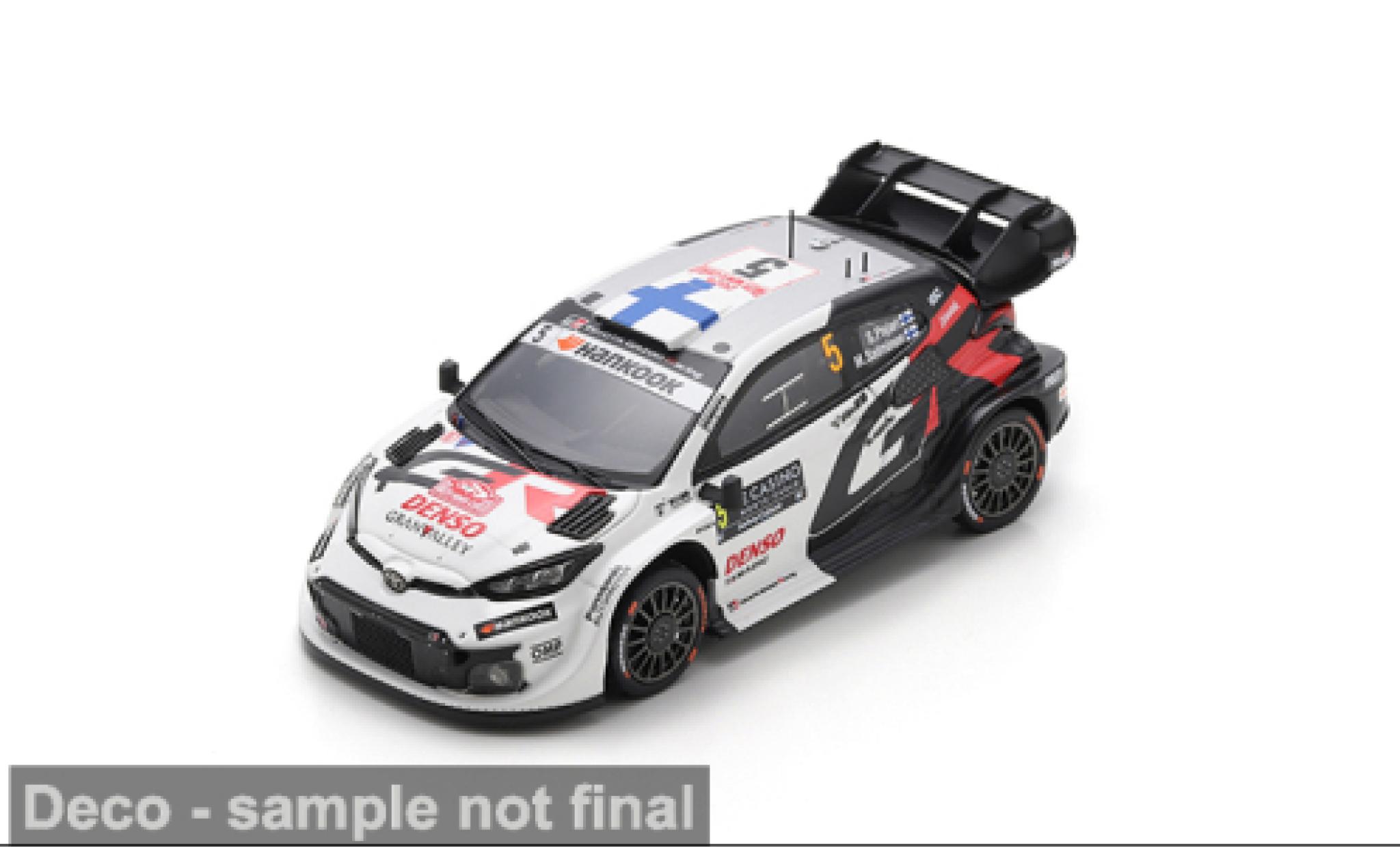 Toyota Yaris 1/43 Spark GR Rally 1 Rally Monte Carlo 2025 #5 S.Pajari/M.Salminen 1:43 miniature