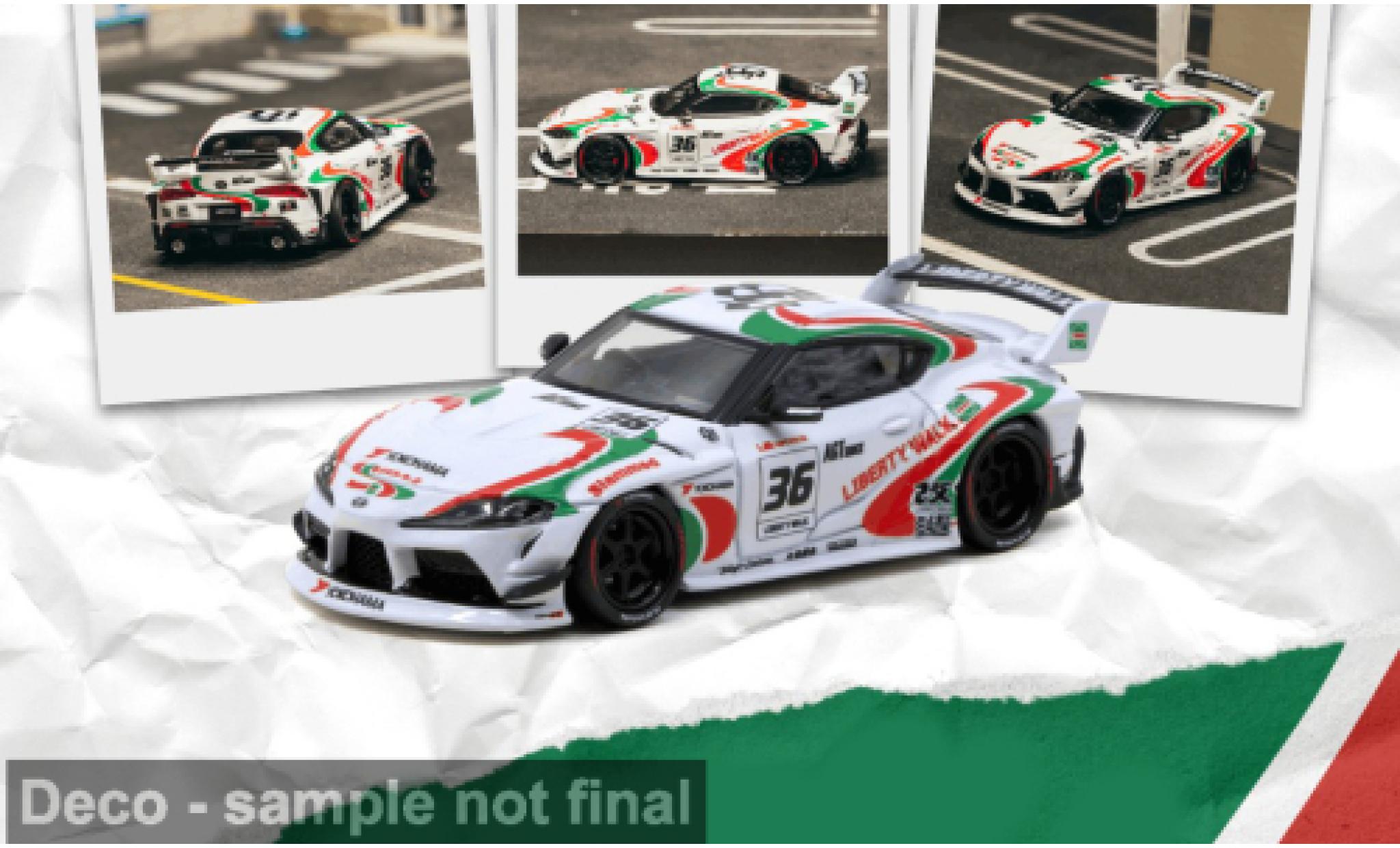 Toyota Supra 1/64 Tarmac Works SUPRA (A90) LB -WORKS blanche 2024 Castrol 1:64 miniature