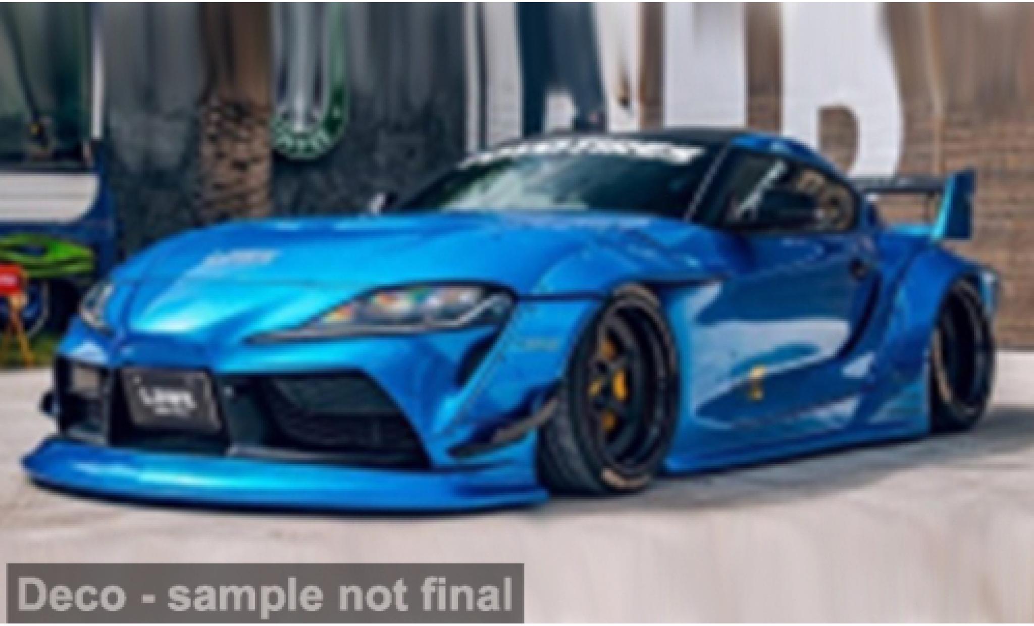 Toyota Supra 1/18 Solido GR bleue 2025 1:18 miniature