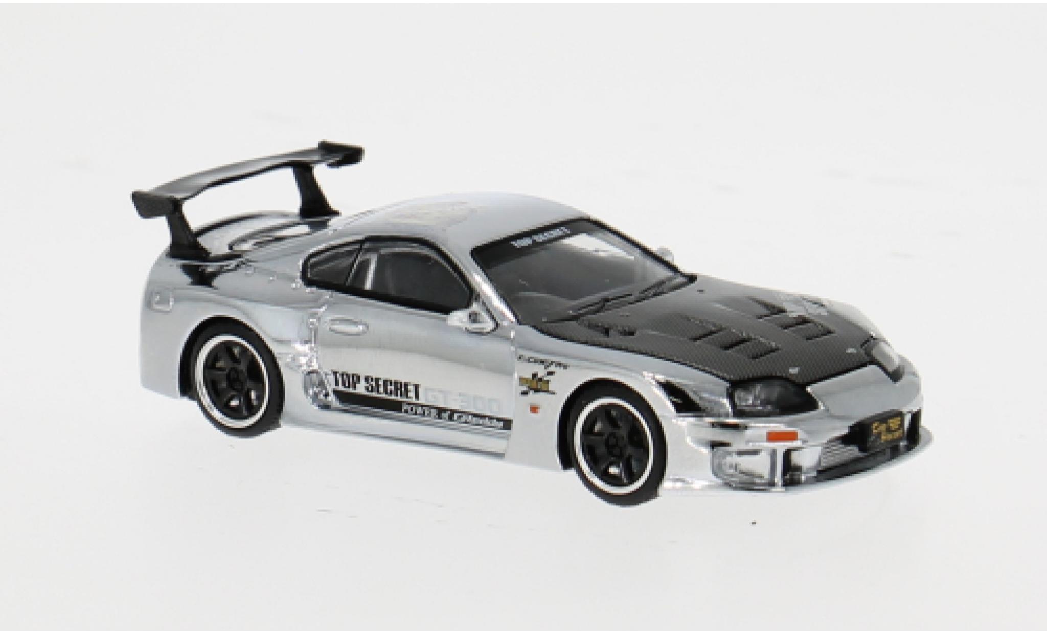 Toyota Supra 1/64 Pop Race GT300 grise 1:64 miniature