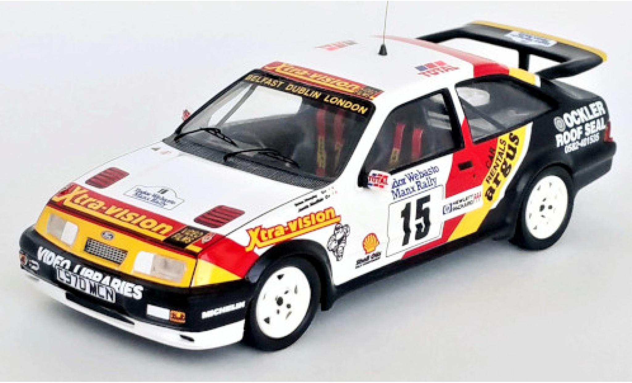 FORD ENGLAND SIERRA COSWORTH RS N 17 RALLY NATIONAL  BREAKDOWN 1987 RED BLACK Trofeu 43 ミニカー 価格比較