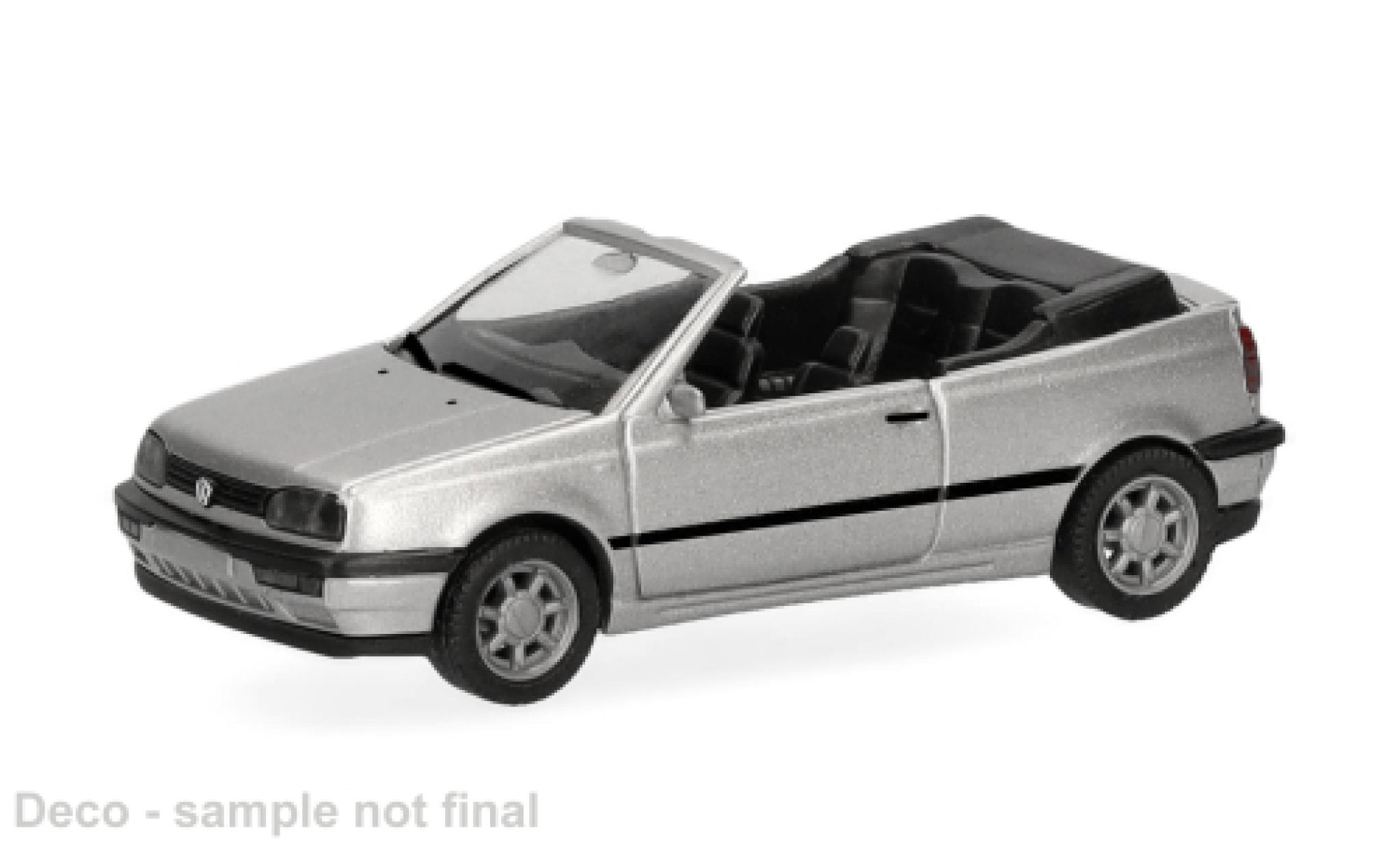 Volkswagen Golf 1/87 Herpa III Cabriolet argent&Atilde;&copy;e 1:87 miniature