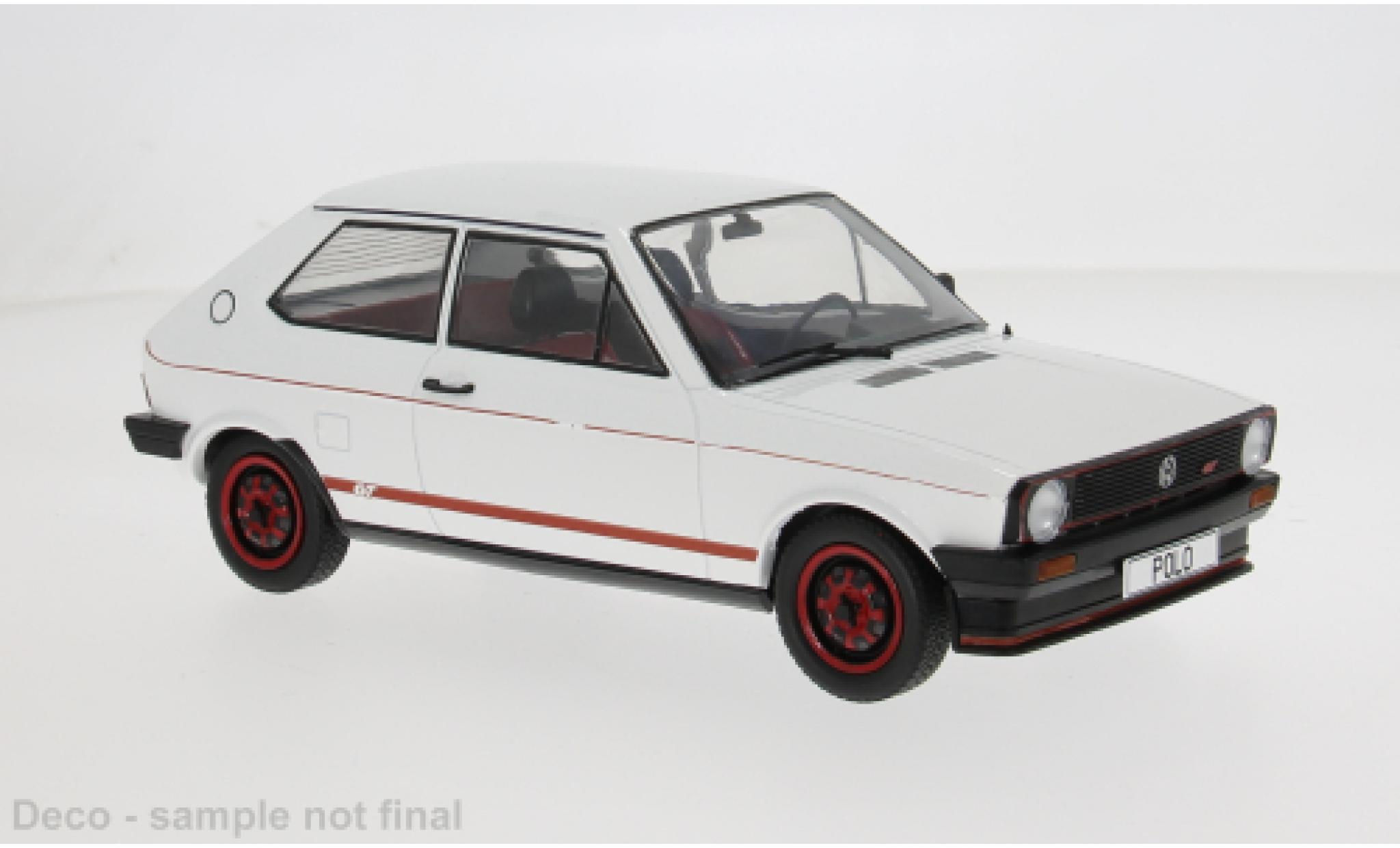 Volkswagen Polo 1/18 MCG I GT blanche/rouge 1979 1:18 miniature