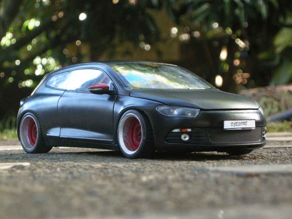 Miniature Volkswagen Scirocco 1/18 Norev 3 r noire german look tuning Volkswagen Scirocco 1/18 Norev 3 r noire german look tuning miniature