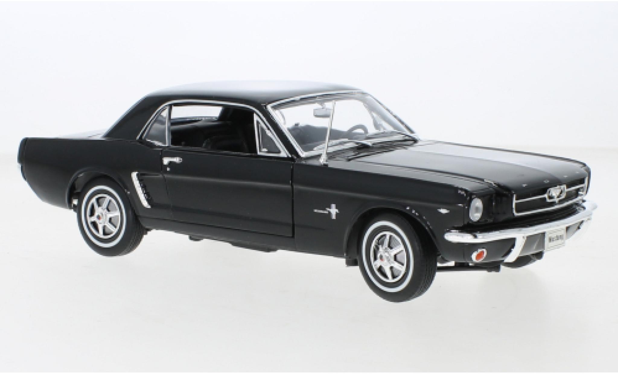Ford Mustang 1/18 Welly Coupe noire 1964 1:18 miniature
