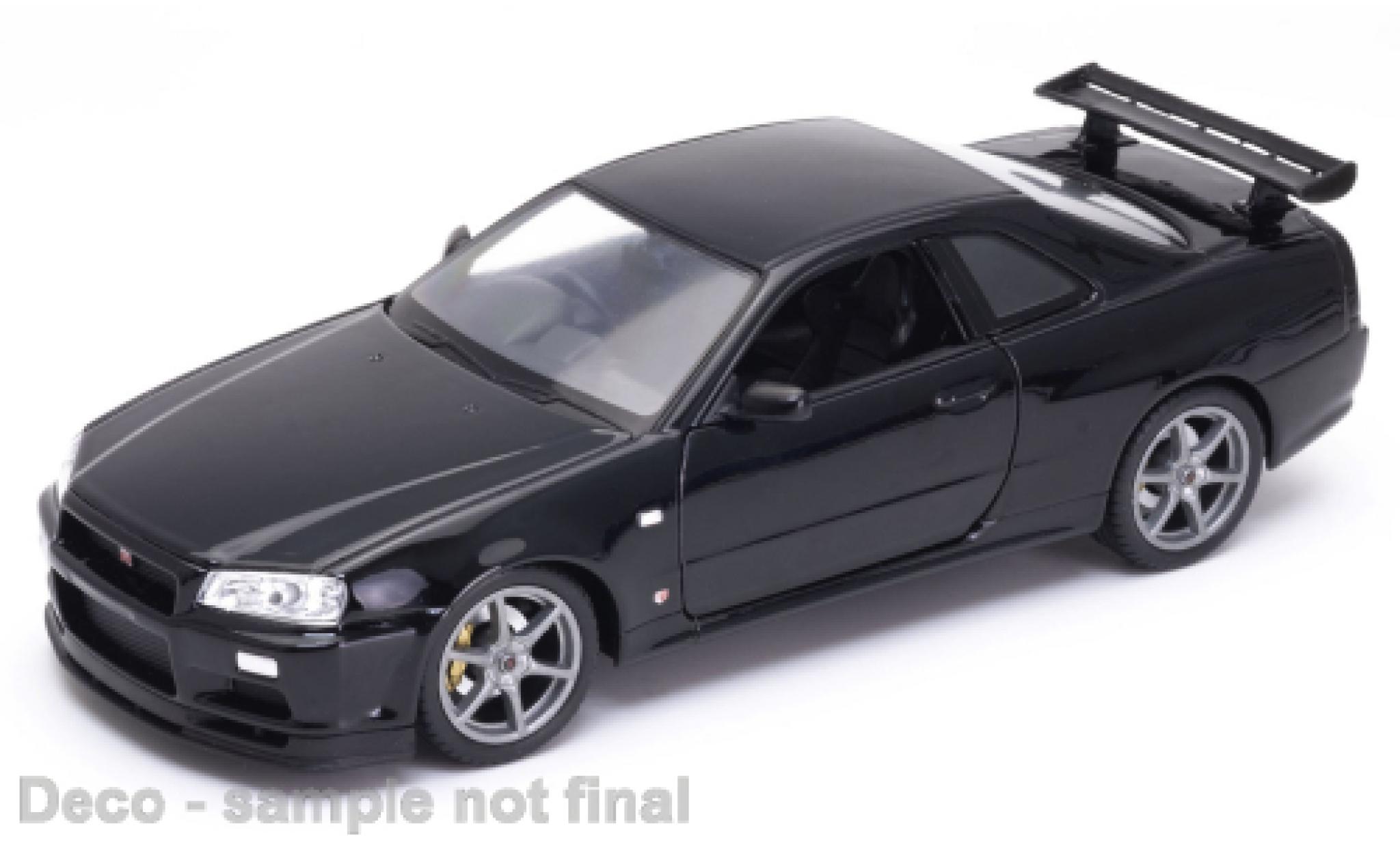 Miniature échelle 1/18 Greenlight Nissan Skyline GT R34 1999 Fast and  Furious