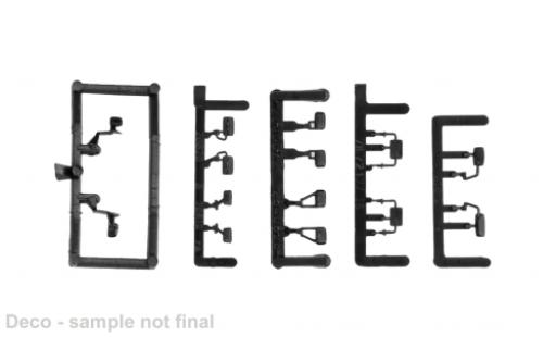 Volkswagen T4 1/87 Herpa - Spiegels&auml;tze ( MB T1 MB T2/814 MB 813) noire 1:87 miniature