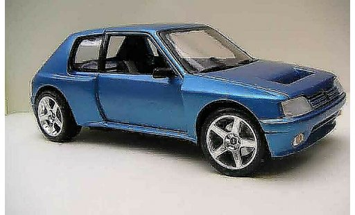 Peugeot 205 Turbo 16 1/18 Solido bleue T16 miniature