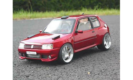 Peugeot 205 GTI 1/18 Solido Dimma preparation tuning miniature