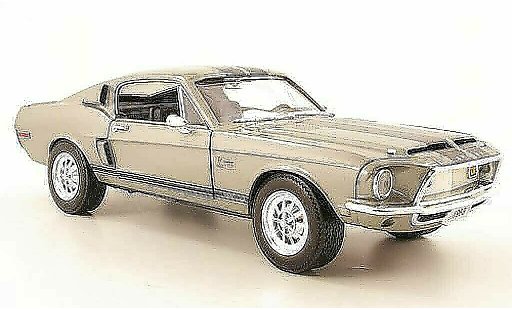 Shelby GT 500 1968 1/18 Yat Ming kr grise miniature