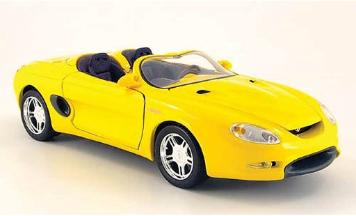 Ford Mustang 1994 1/18 Maisto mach iii jaune miniature