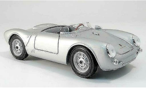 Porsche 550 Base 1/18 Maisto a spyder grise miniature