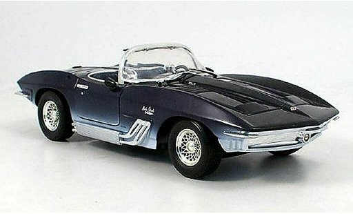 Chevrolet Corvette Convertible 1/18 Motormax C1 Mako bleue 1961 miniature