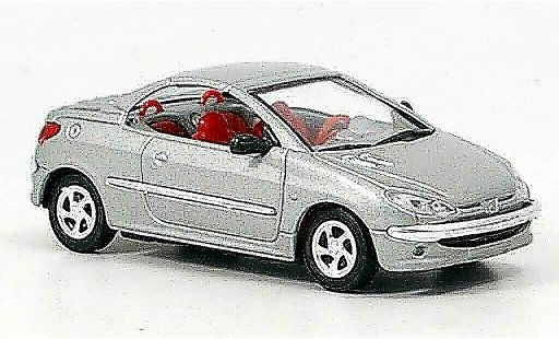 Peugeot 206 CC 1/43 Solido grise interieur rouge miniature
