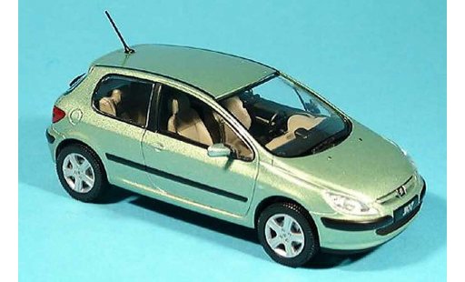 Peugeot 307 Base 1/43 Norev XT verte 3 portes miniature