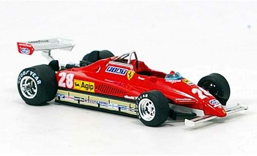 Ferrari 126 C2 1/43 Brumm no.28 d.pironi gp san marino miniature