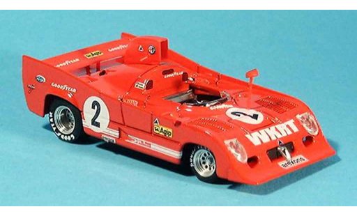 Alfa Romeo 33.3 tt12 1/43 Brumm 1975 tt 12 no. 2 merzario lafitte 1000 km monza miniature