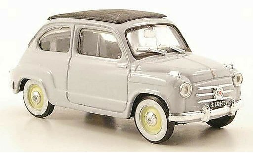 Fiat 600 Berlina 1/43 Brumm bleu ferm&Atilde;&copy; 1956 miniature