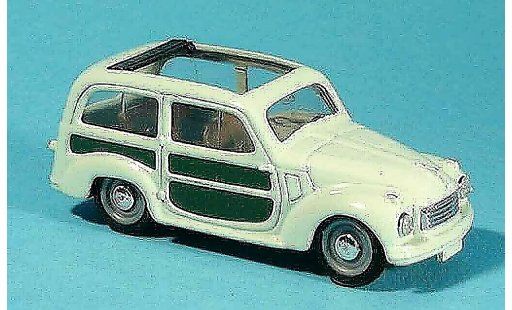Fiat 500 C 1/43 Brumm Break verte ouvert miniature