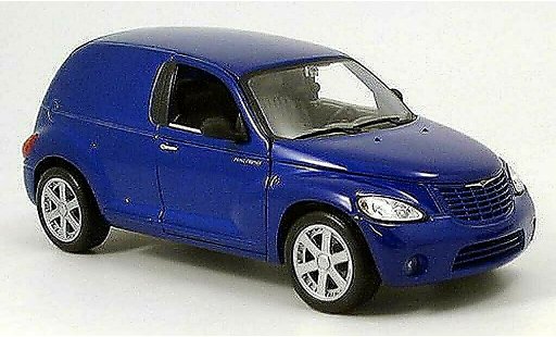 Chrysler PT Cruiser fourgon 1/18 Maisto panel bleu miniature