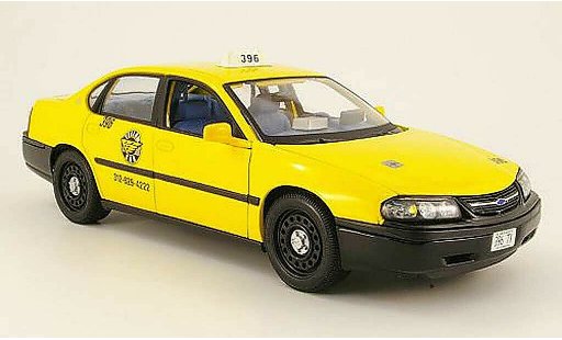 Chevrolet Impala taxi 1/18 Maisto jaune americain miniature