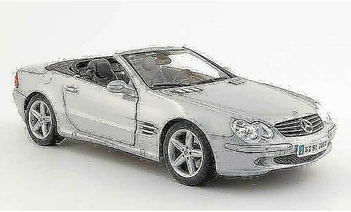Mercedes Classe SL cabriolet 1/18 Maisto grise 2001 miniature