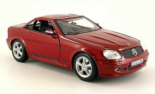 Mercedes Classe SLK Base 1/18 Maisto hardtop rouge toit zu offnen miniature