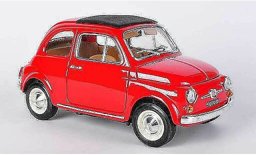 Fiat 500 F 1/18 Burago rouge (1:16) 1965 miniature