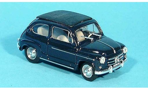 Fiat 600 D 1/43 Brumm bleu ferm&Atilde;&copy; 1960 miniature