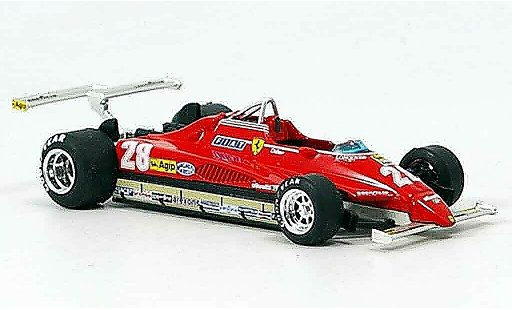 Ferrari 126 C2 1/43 Brumm no.28 d.pironi gp long beach miniature