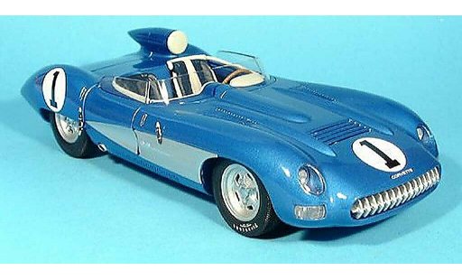 Chevrolet Corvette course 1/18 Autoart C1 ss no.1 bleu 1957 miniature
