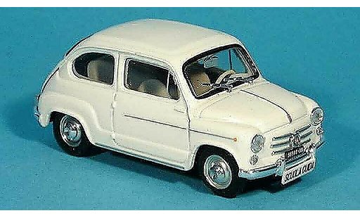 Fiat 600 D 1/43 Brumm blanche Scuola Guida 1960 miniature