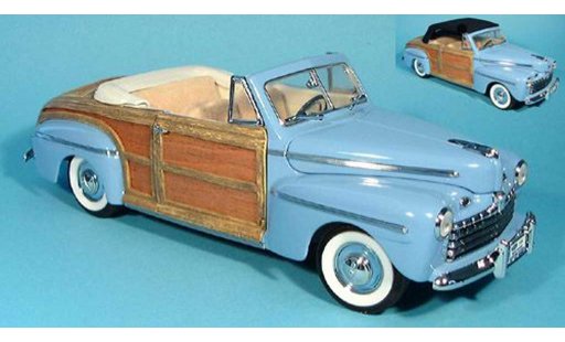 Ford Sportsman Cabriolet 1/18 Yat Ming bleu avec stofftoit zum auswechseln 1946 miniature