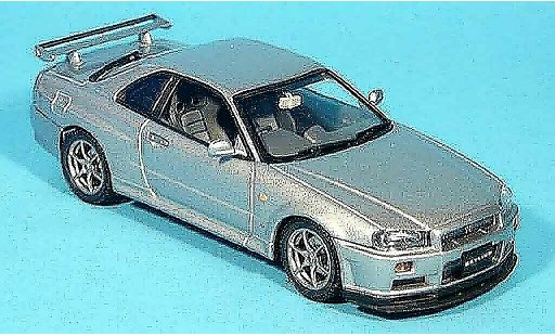 Nissan Skyline R34 1/43 Autoart GTR grise metallisee 1999 miniature