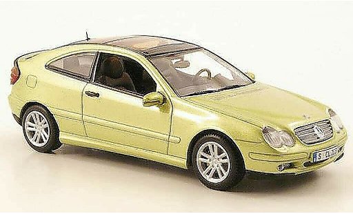 Mercedes Classe C Coupe 1/43 Minichamps verte 2001 miniature