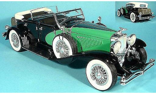 Duesenberg 1934 Cabriolet 1/18 Signature limousine noire/verte miniature