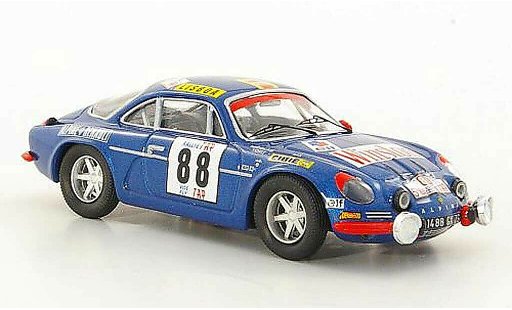 Alpine A110 1600 s 1/43 Trofeu No.88 J.P.Nicolas / J.Todt TAP Rally 1971 miniature