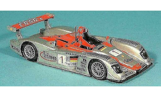 Audi R8 lms 1/43 Minichamps No.1 Team Sport North America F.Biela / T.Kristensen / E.Pirro 12h Sebring 2002 miniature