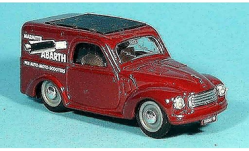 Fiat 500 Abarth 1/43 Brumm C Topolino rouge Lieferwagen 1956 miniature