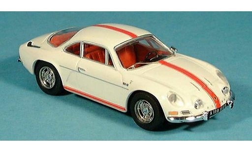 Alpine A110 1600 s 1/43 Trofeu blanche avec bandes miniature