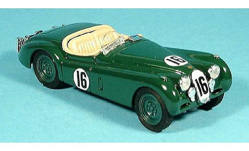 Jaguar XK 120 1/43 Brumm le mans no. 16 verte miniature