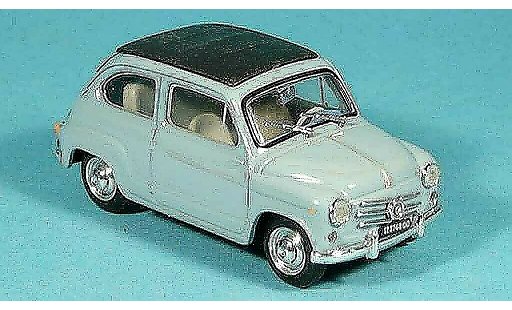 Fiat 600 D 1/43 Brumm ferm&Atilde;&copy; bleu 1960 miniature