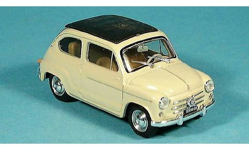 Fiat 600 D 1/43 Brumm ferm&Atilde;&copy; beige 1960 miniature
