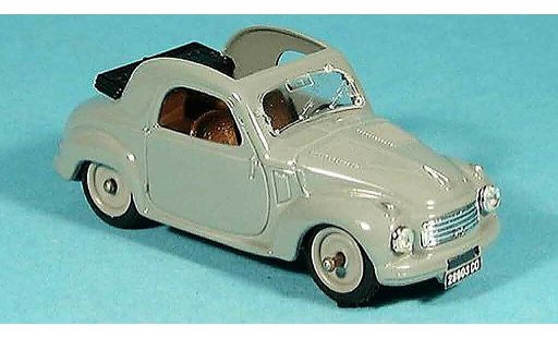 Fiat 500 C 1/43 Brumm ouvert grise 1949 miniature